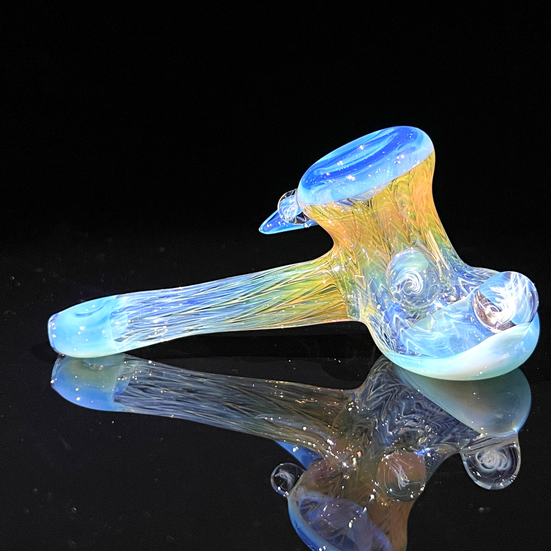 Wrap N Rake Fume Hammer with Horn Glass Pipe KRA Glass   