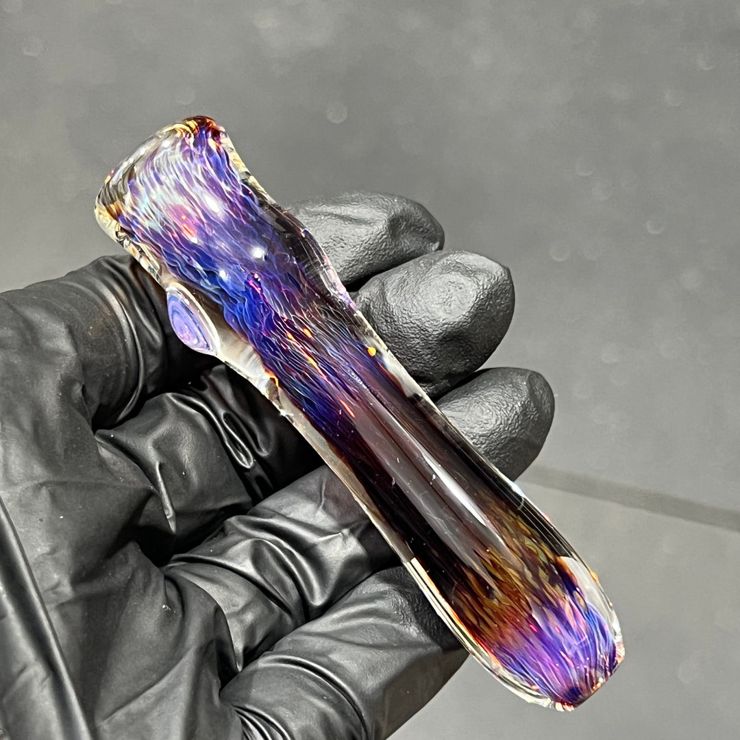 Thick Purple Chillum Glass Pipe Chuck Glass