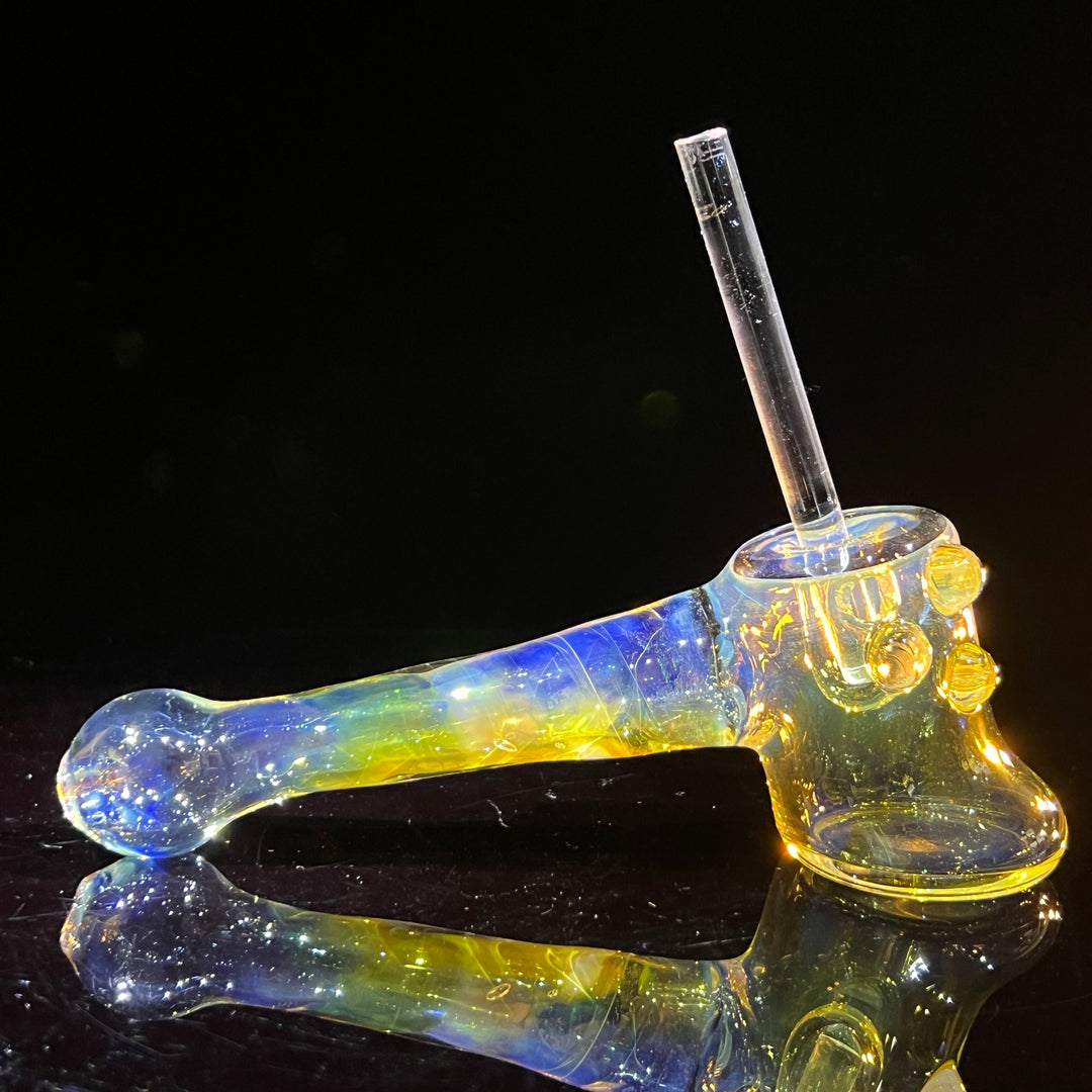 Silver Fumed Hash Hammer Glass Pipe Crondo Glassics   