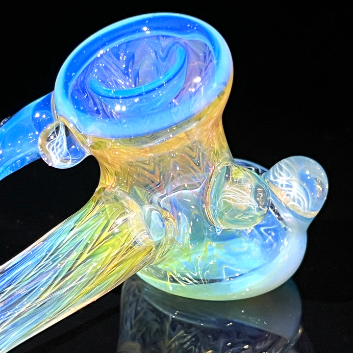 Wrap N Rake Fume Hammer with Horn Glass Pipe KRA Glass   