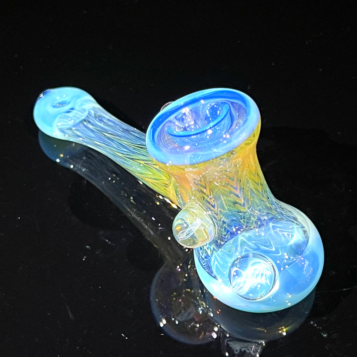 Wrap N Rake Fume Hammer with Horn Glass Pipe KRA Glass   