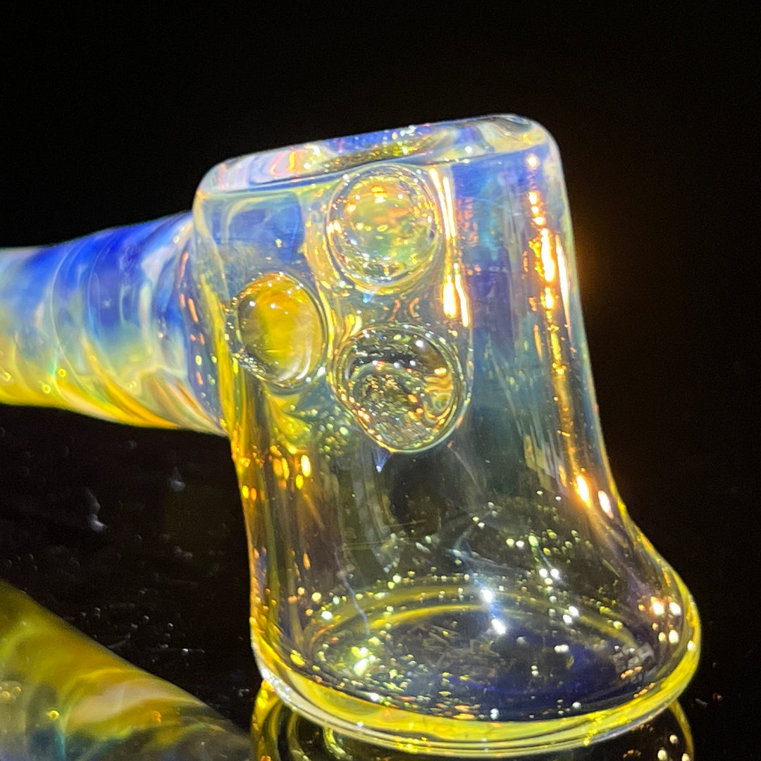 Silver Fumed Hash Hammer Glass Pipe Crondo Glassics   