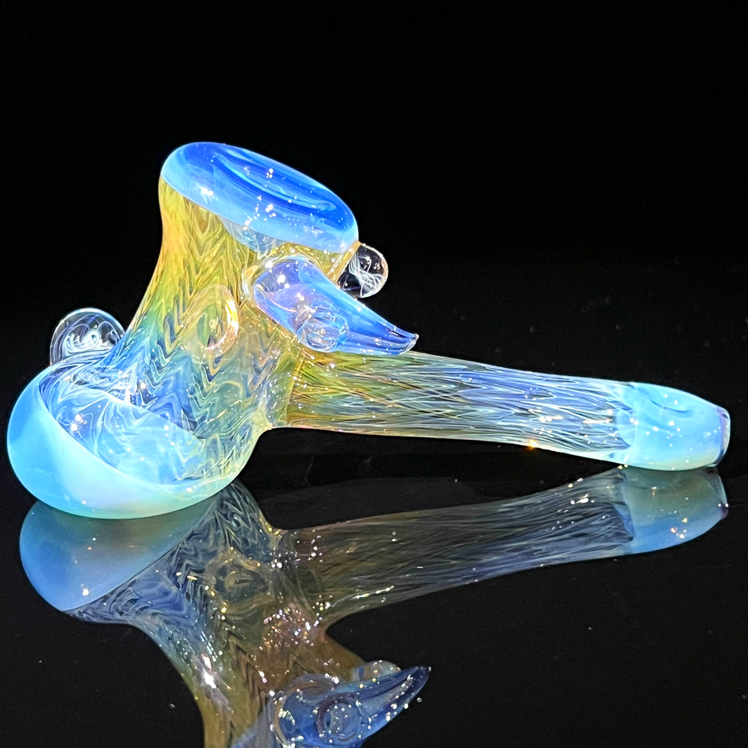 Wrap N Rake Fume Hammer with Horn Glass Pipe KRA Glass   