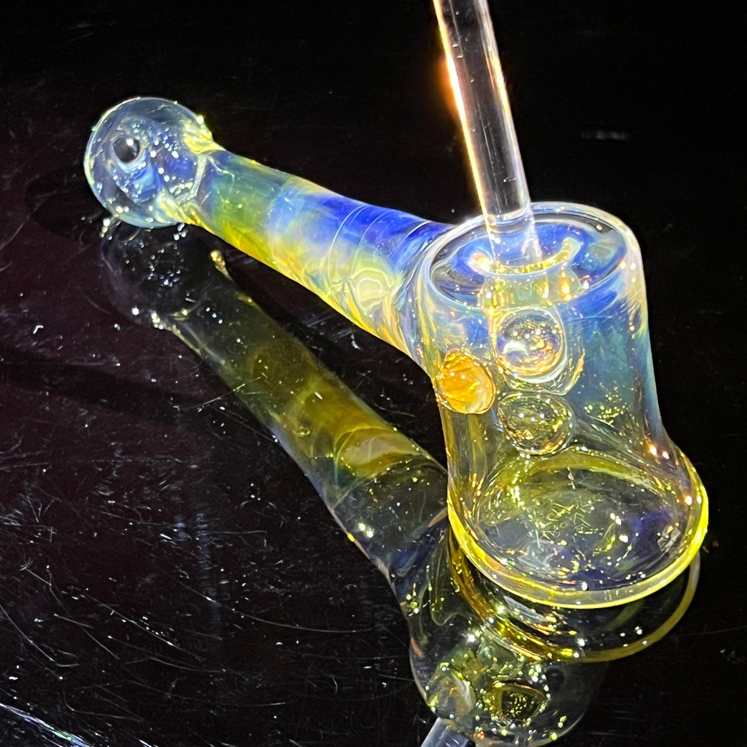 Silver Fumed Hash Hammer Glass Pipe Crondo Glassics   