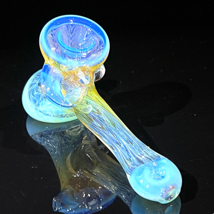 Wrap N Rake Fume Hammer with Horn Glass Pipe KRA Glass   