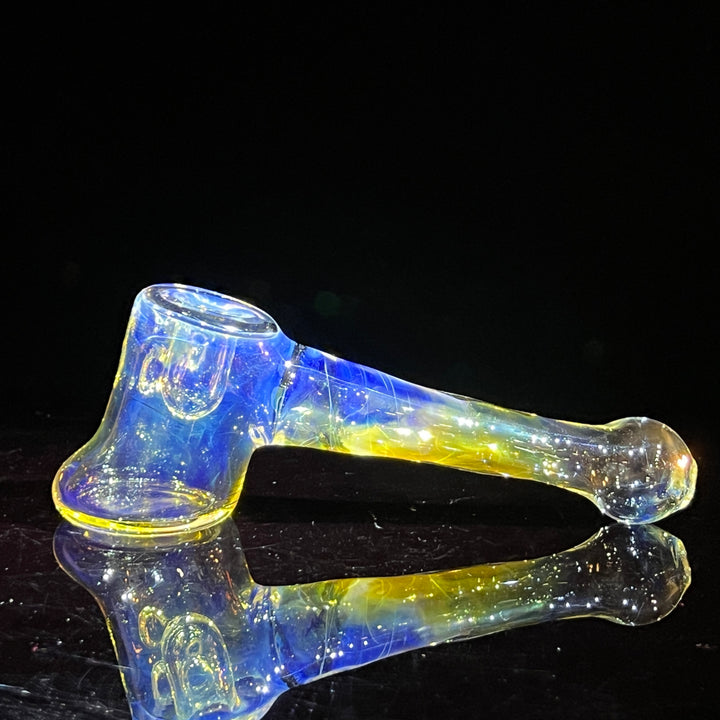 Silver Fumed Hash Hammer Glass Pipe Crondo Glassics   