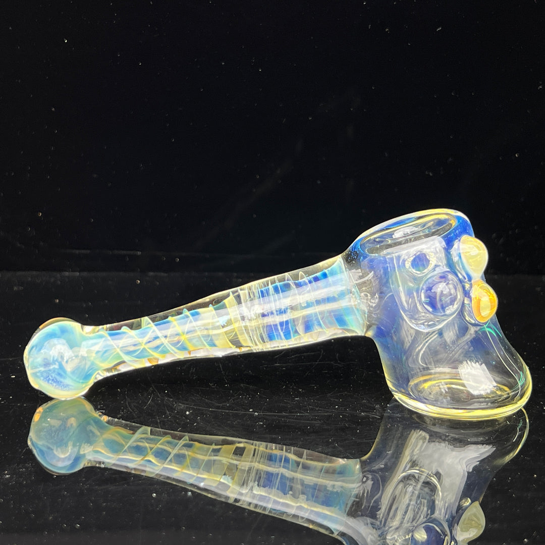 Silver Fumed Hash Hammer Glass Pipe Crondo Glassics   