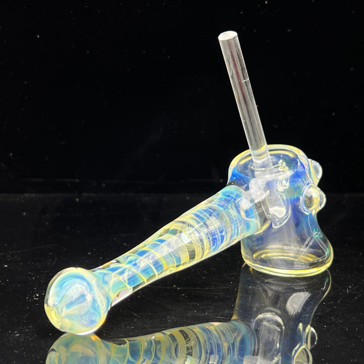 Silver Fumed Hash Hammer Glass Pipe Crondo Glassics   