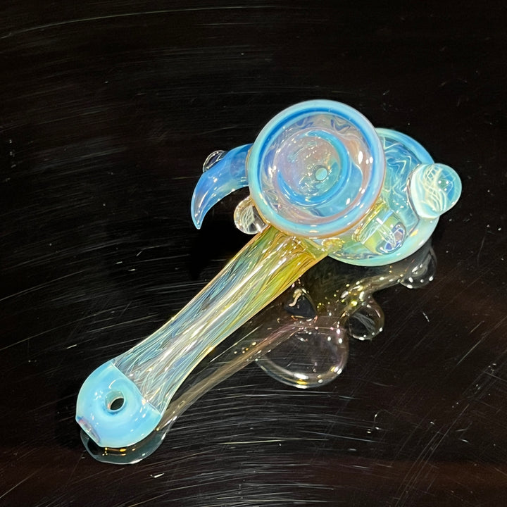 Wrap N Rake Fume Hammer with Horn Glass Pipe KRA Glass   