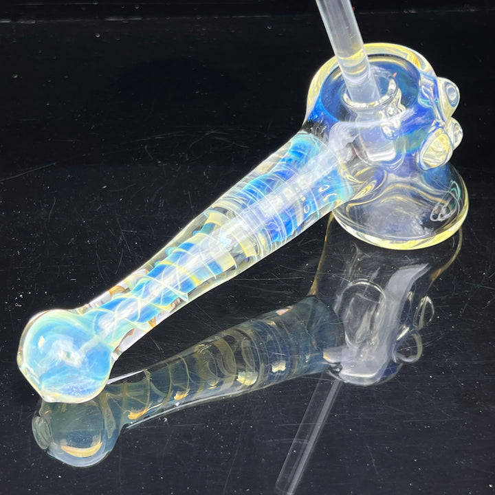 Silver Fumed Hash Hammer Glass Pipe Crondo Glassics   