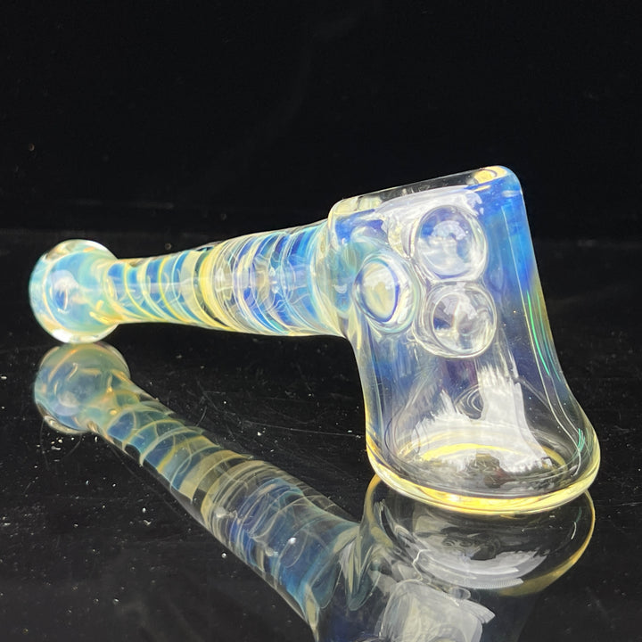 Silver Fumed Hash Hammer Glass Pipe Crondo Glassics   