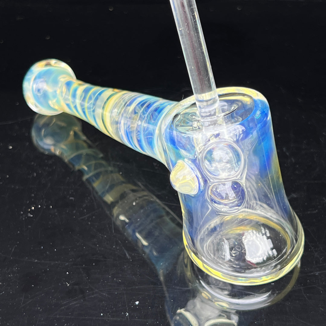 Silver Fumed Hash Hammer Glass Pipe Crondo Glassics   