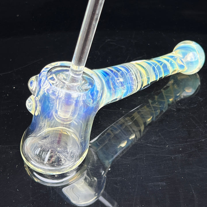 Silver Fumed Hash Hammer Glass Pipe Crondo Glassics   