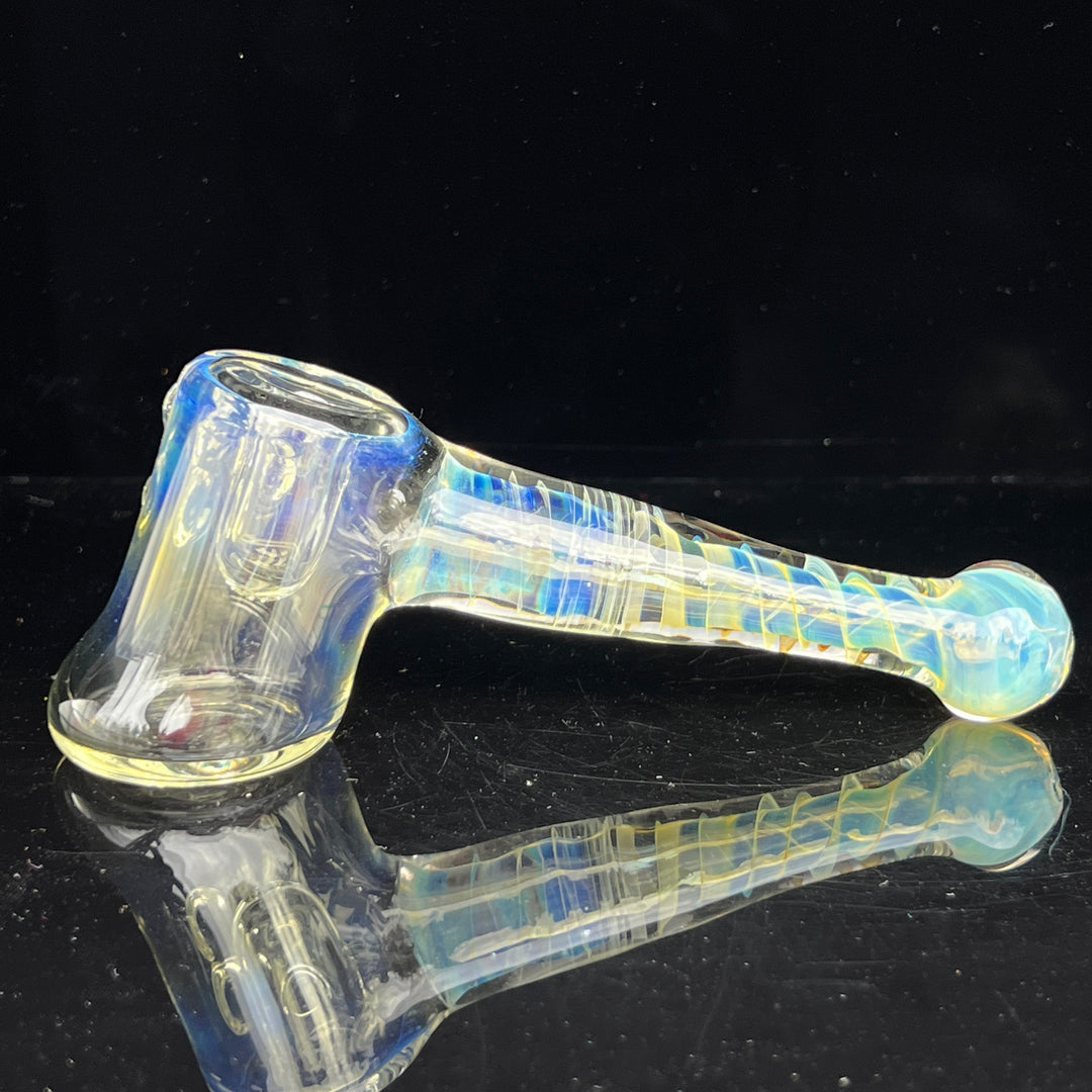 Silver Fumed Hash Hammer Glass Pipe Crondo Glassics   