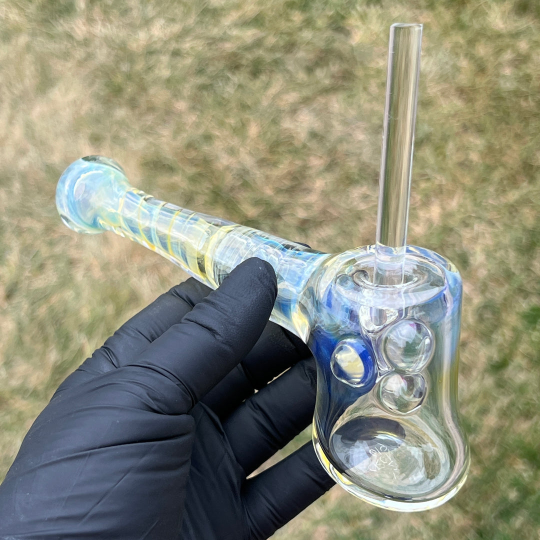 Silver Fumed Hash Hammer Glass Pipe Crondo Glassics   