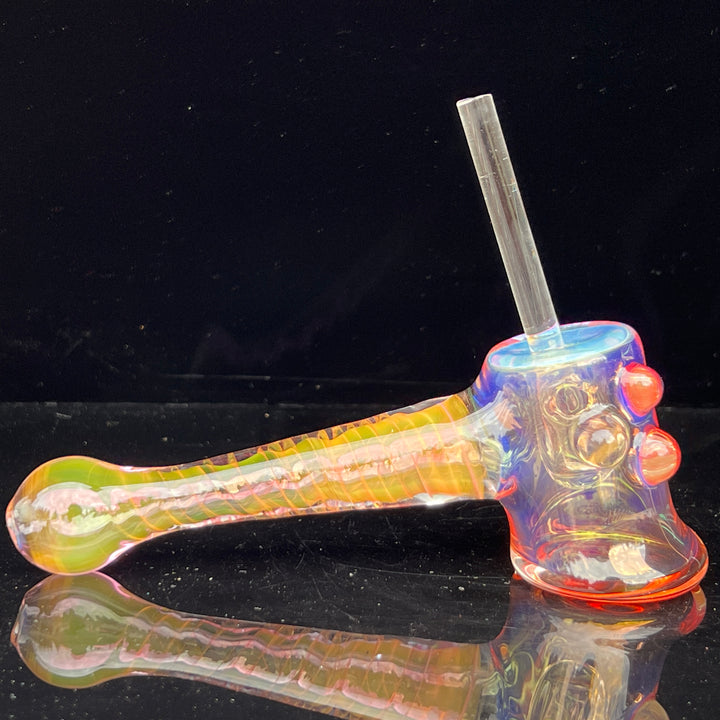 Gold Fumed Hash Hammer Glass Pipe Crondo Glassics   