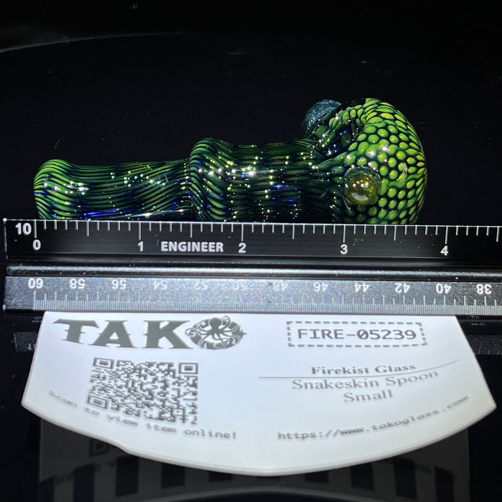 Snakeskin Spoon Small Glass Pipe Firekist Glass   