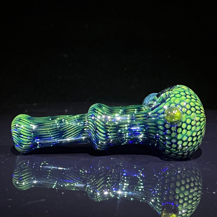 Snakeskin Spoon Small Glass Pipe Firekist Glass   