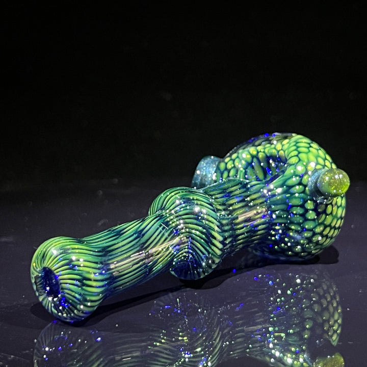 Snakeskin Spoon Small Glass Pipe Firekist Glass   