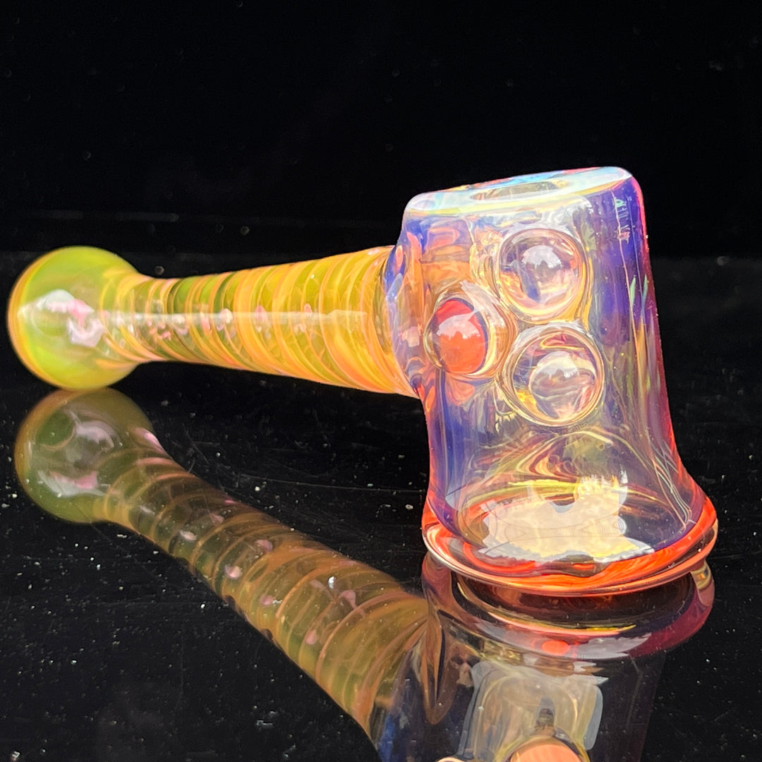 Gold Fumed Hash Hammer Glass Pipe Crondo Glassics   