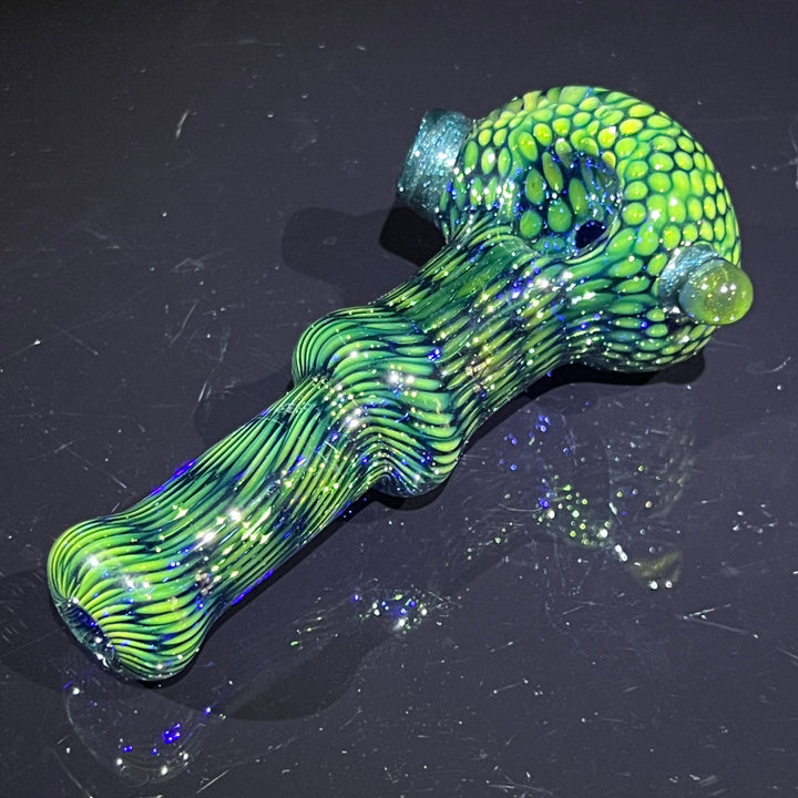 Snakeskin Spoon Small Glass Pipe Firekist Glass   