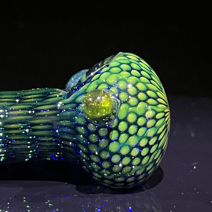 Snakeskin Spoon Small Glass Pipe Firekist Glass   