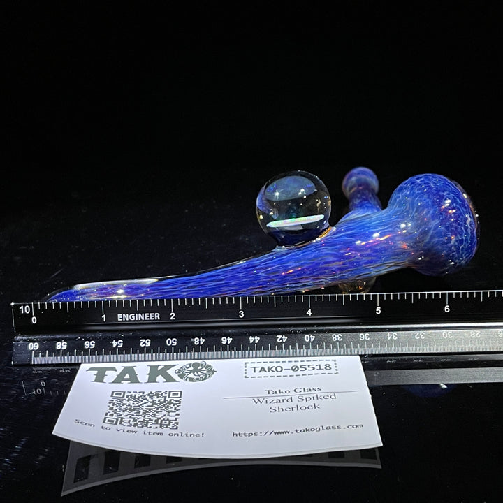 Wizard Spiked Sherlock Glass Pipe Tako Glass   