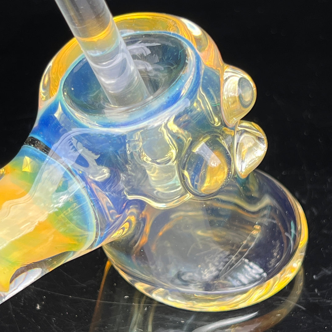 Silver Fumed Hash Hammer Glass Pipe Crondo Glassics   