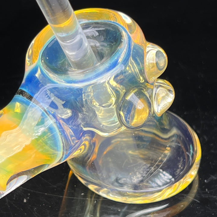 Silver Fumed Hash Hammer Glass Pipe Crondo Glassics   