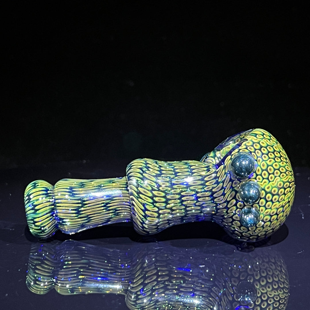 Snakeskin Spoon Small Glass Pipe Firekist Glass   