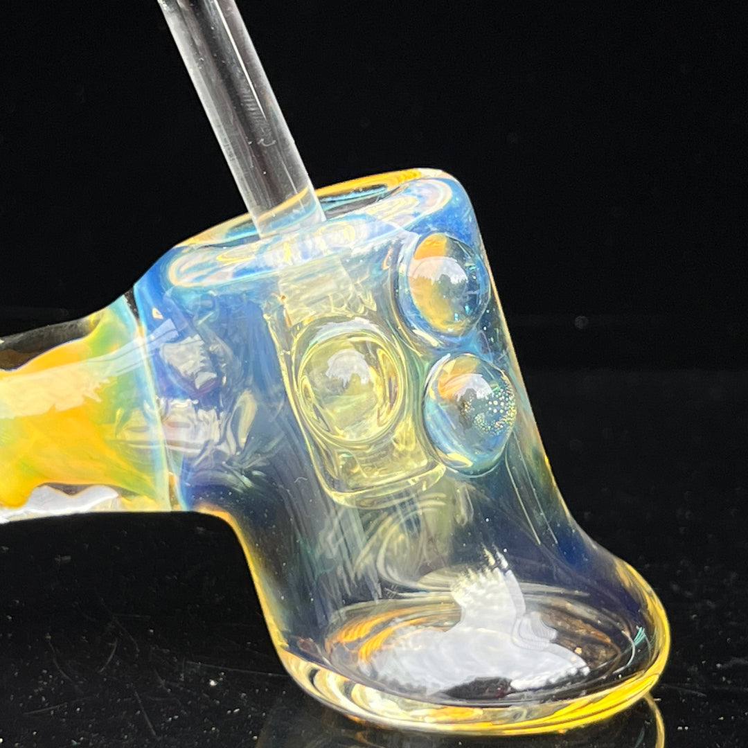 Silver Fumed Hash Hammer Glass Pipe Crondo Glassics   