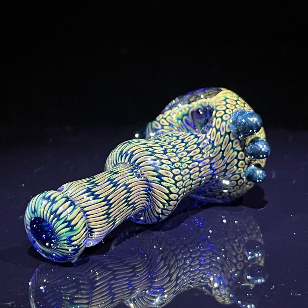 Snakeskin Spoon Small Glass Pipe Firekist Glass   