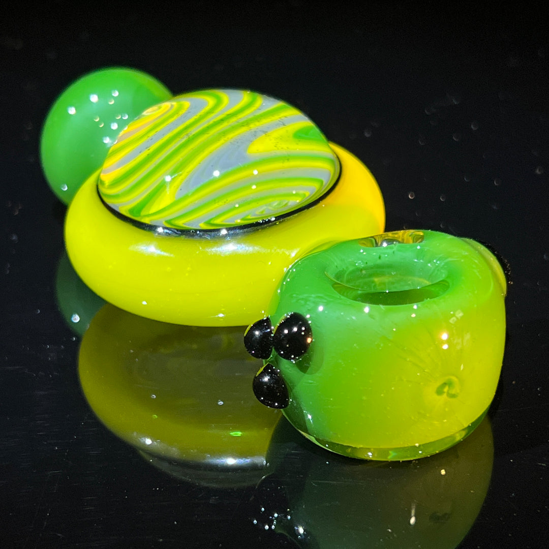 Reversal Marble Spoon Glass Pipe TG   