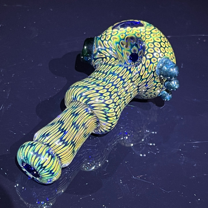 Snakeskin Spoon Small Glass Pipe Firekist Glass   