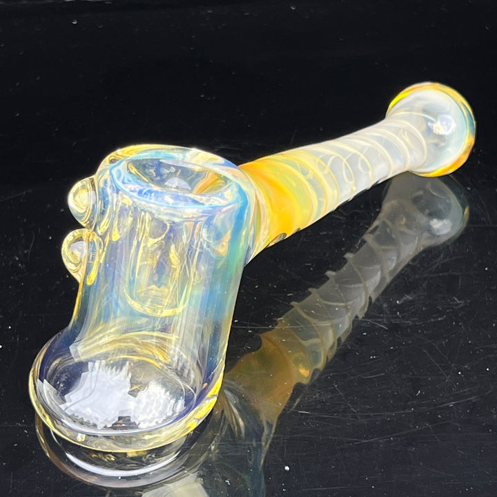 Silver Fumed Hash Hammer Glass Pipe Crondo Glassics   