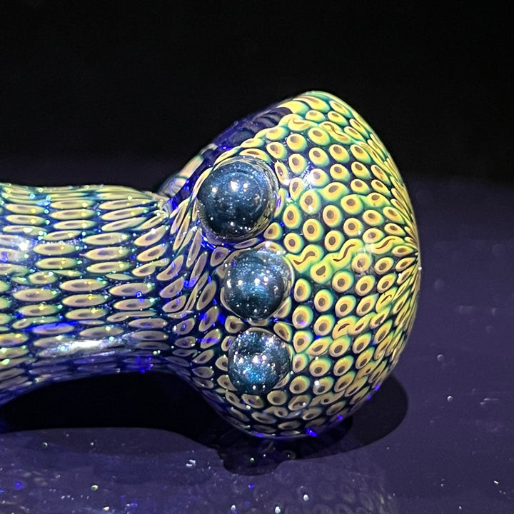 Snakeskin Spoon Small Glass Pipe Firekist Glass   