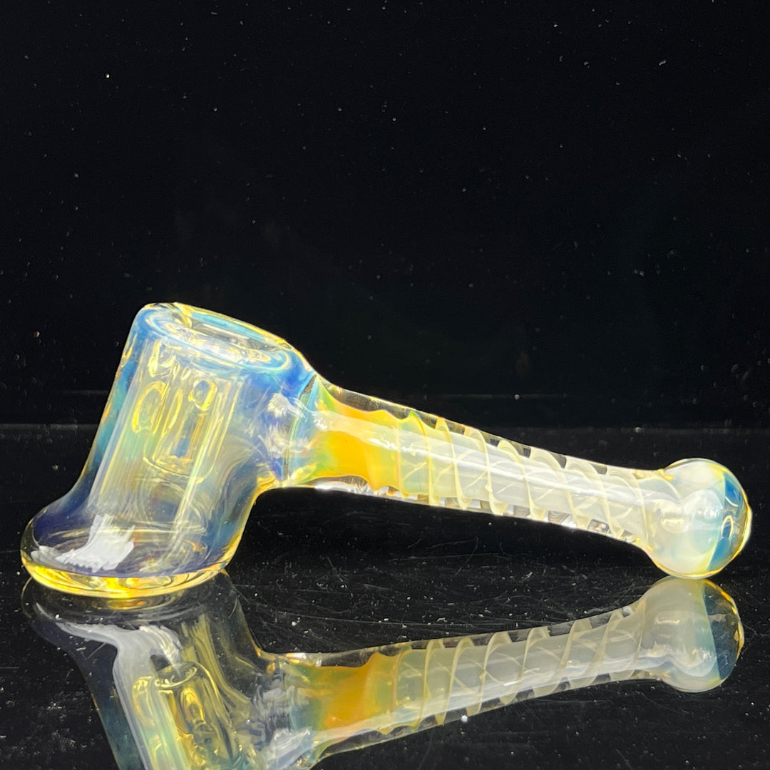 Silver Fumed Hash Hammer Glass Pipe Crondo Glassics   