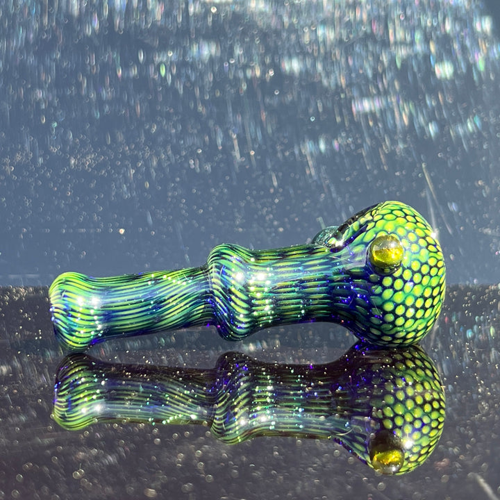 Snakeskin Spoon Small Glass Pipe Firekist Glass   