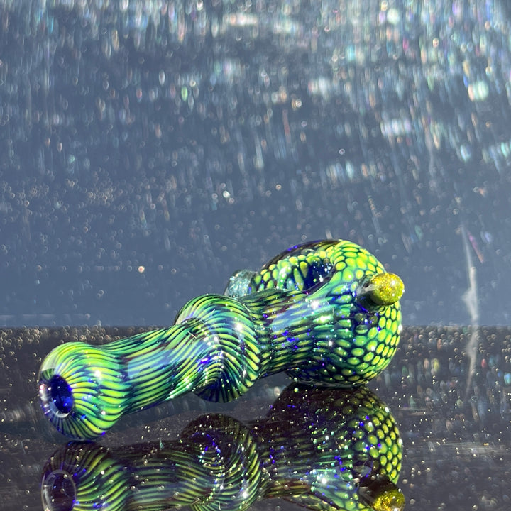 Snakeskin Spoon Small Glass Pipe Firekist Glass   