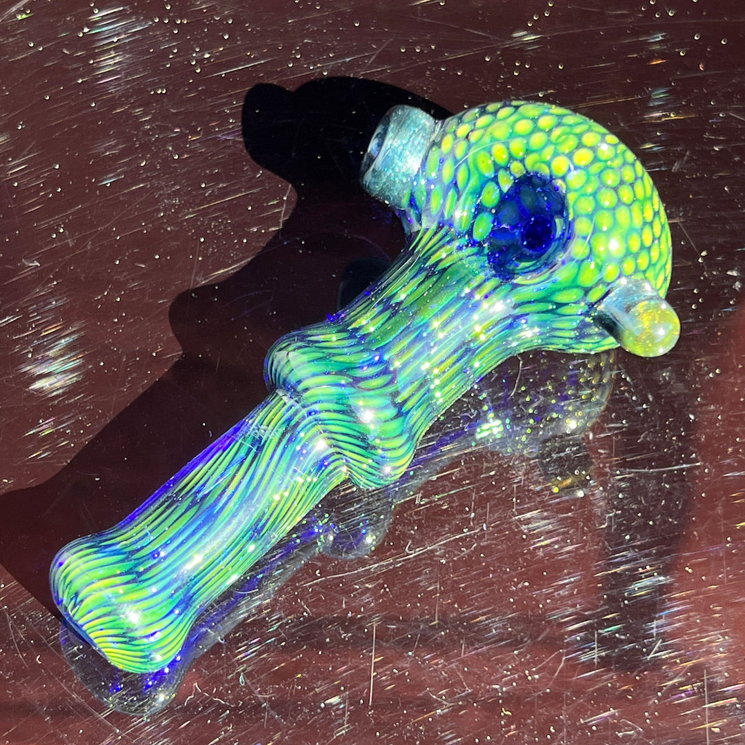 Snakeskin Spoon Small Glass Pipe Firekist Glass   