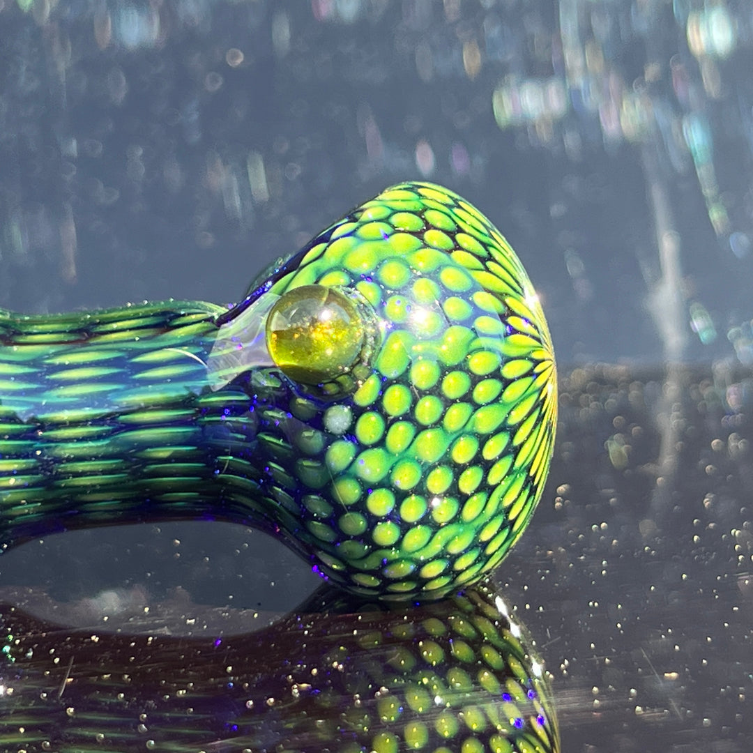 Snakeskin Spoon Small Glass Pipe Firekist Glass   