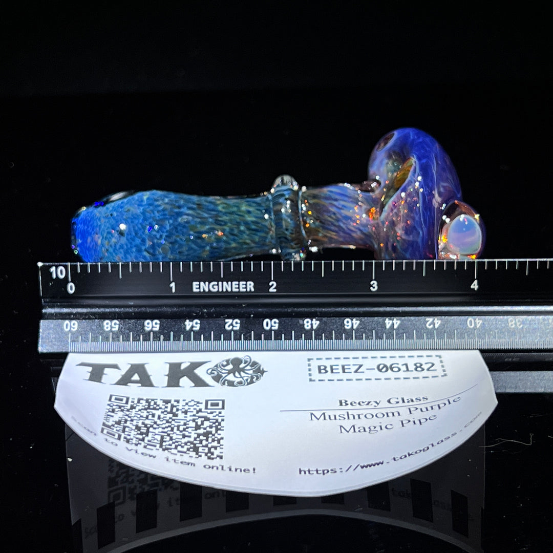 Mushroom Purple Magic Pipe Glass Pipe Beezy Glass   