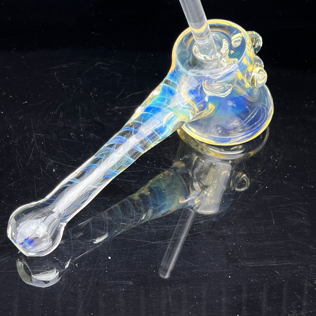 Silver Fumed Hash Hammer Glass Pipe Crondo Glassics   