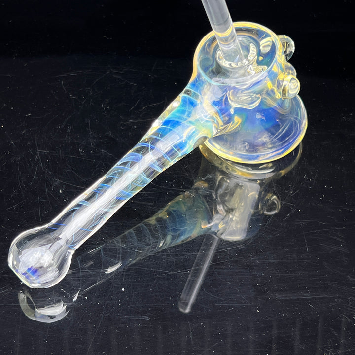 Silver Fumed Hash Hammer Glass Pipe Crondo Glassics   