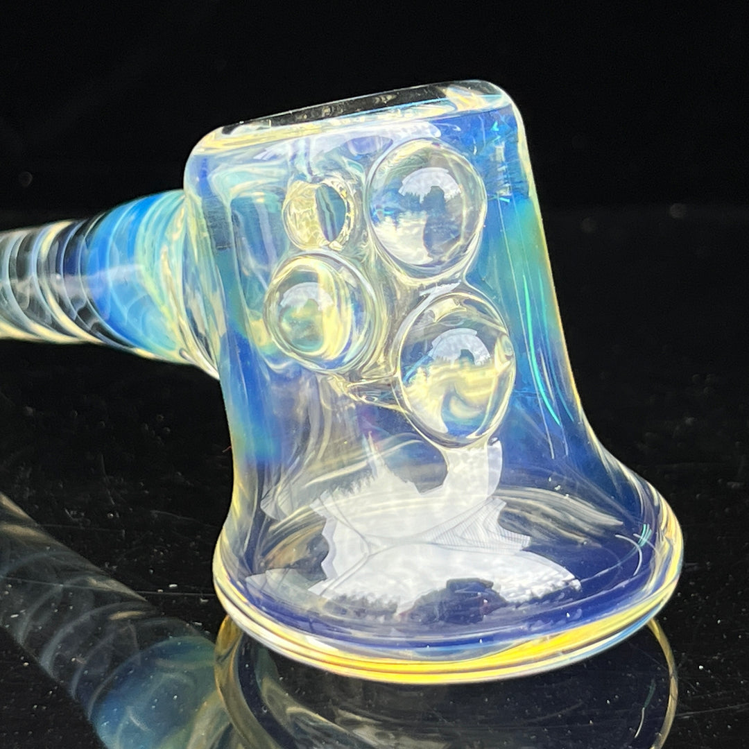 Silver Fumed Hash Hammer Glass Pipe Crondo Glassics   