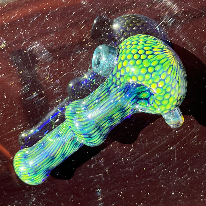 Snakeskin Spoon Small Glass Pipe Firekist Glass   