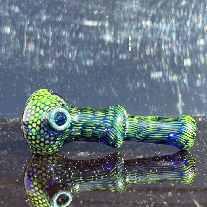 Snakeskin Spoon Small Glass Pipe Firekist Glass   