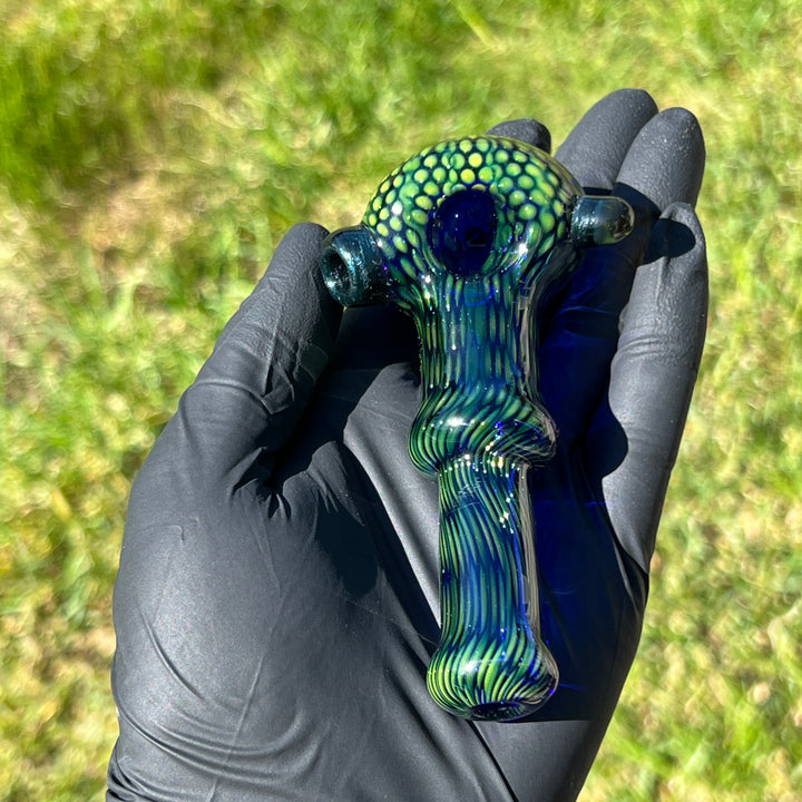 Snakeskin Spoon Small Glass Pipe Firekist Glass   