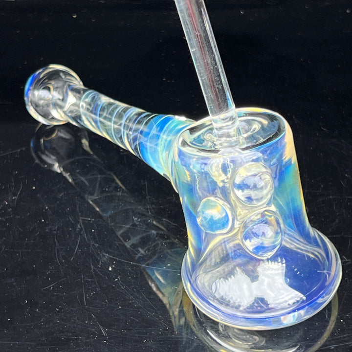 Silver Fumed Hash Hammer Glass Pipe Crondo Glassics   