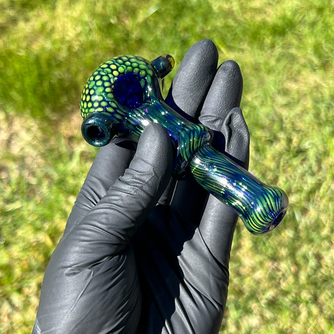 Snakeskin Spoon Small Glass Pipe Firekist Glass   